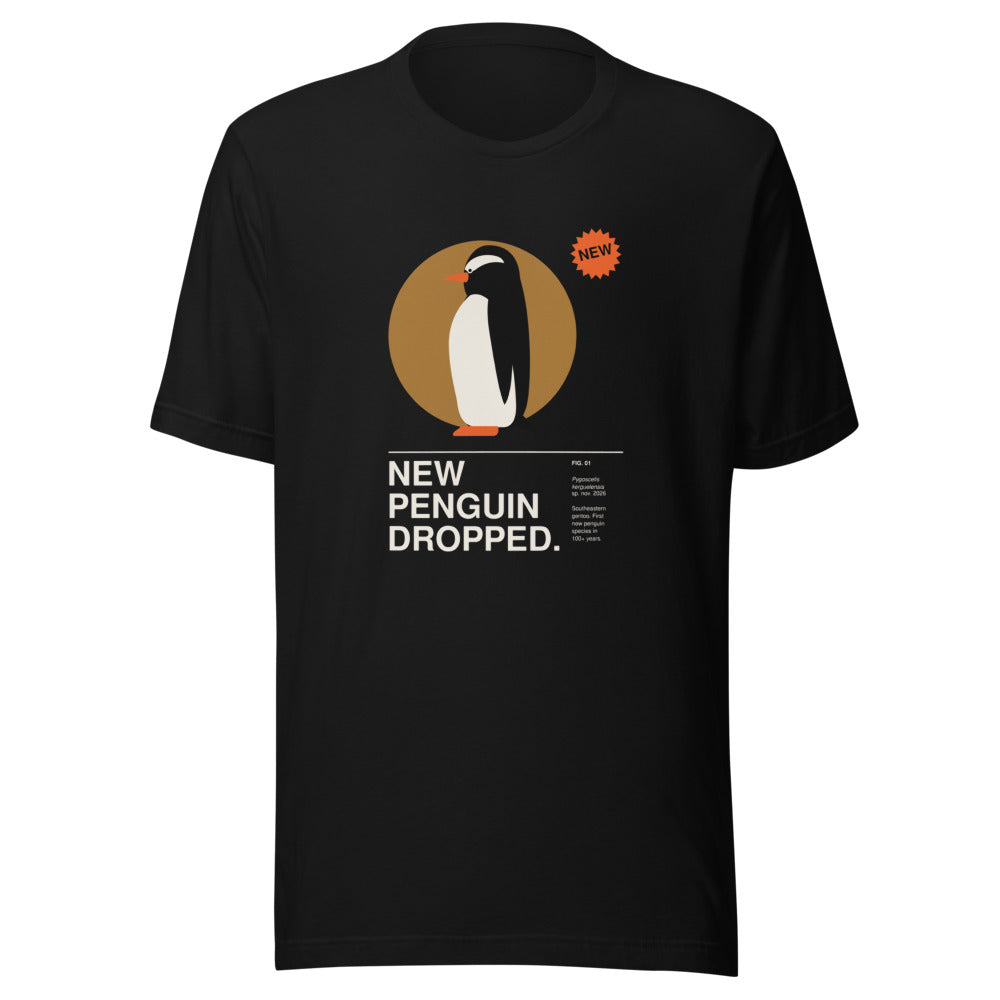 NEW PENGUIN DROPPED tee, black