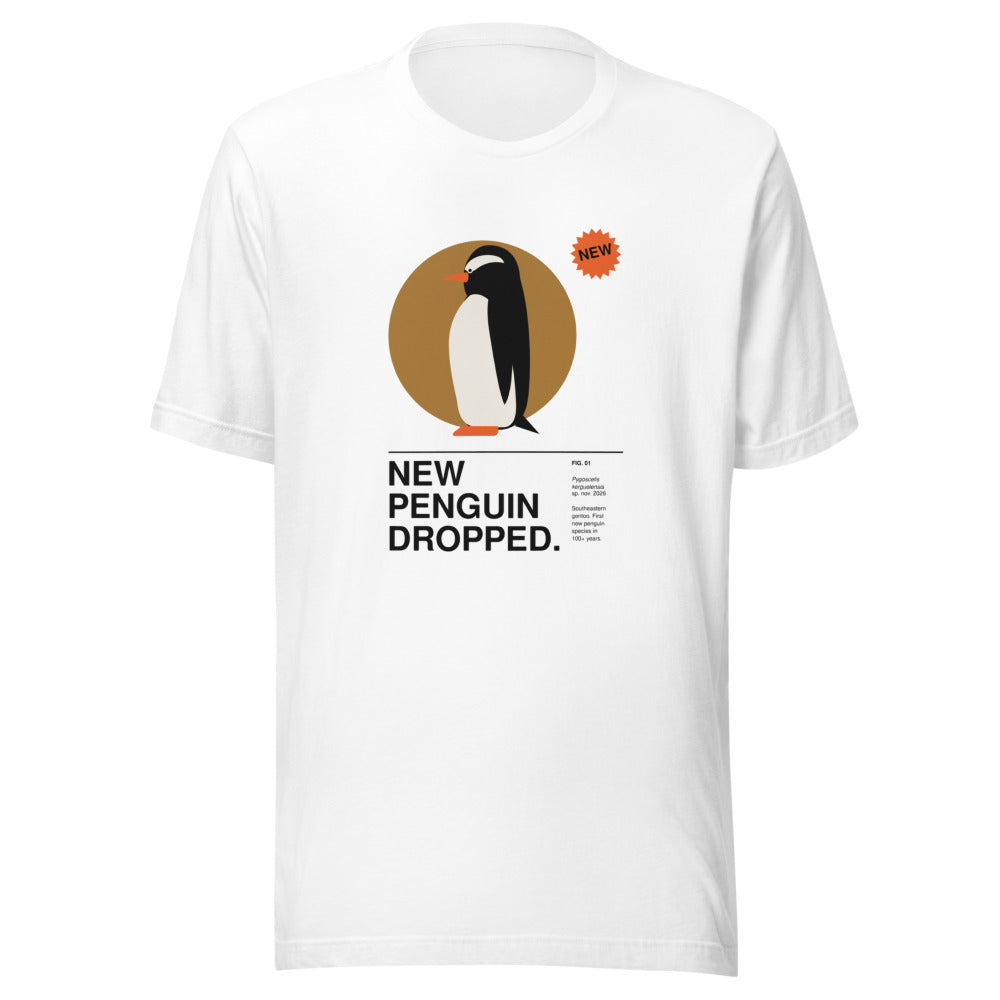 NEW PENGUIN DROPPED tee, white